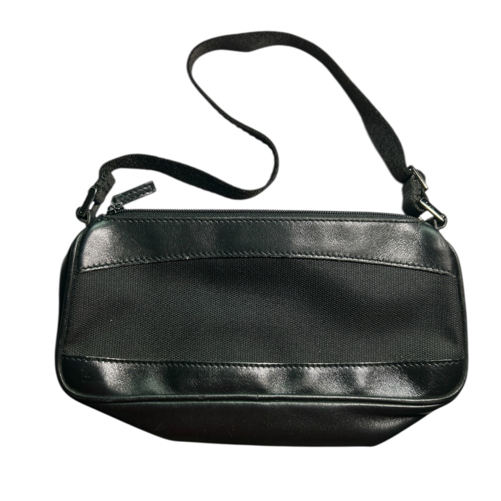 Gucci Auth. VTG Leather & Canvas Pochette Bag - Black - Picture 4 of 15